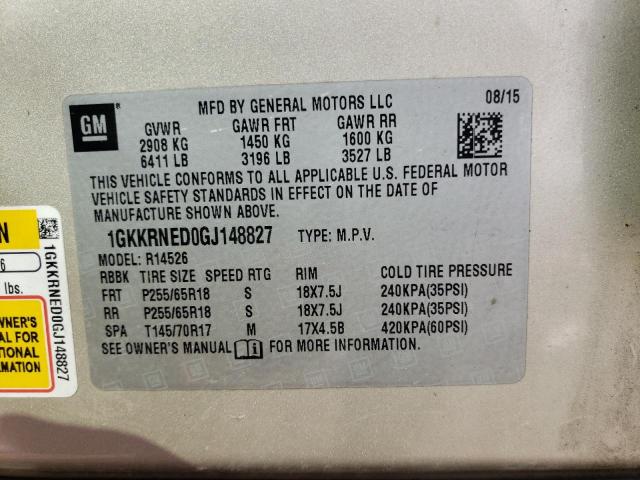 1GKKRNED0GJ148827 GMC ACADIA SLE