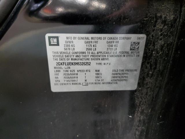 2GKFLUEK8H6326252 GMC Terrain Slt