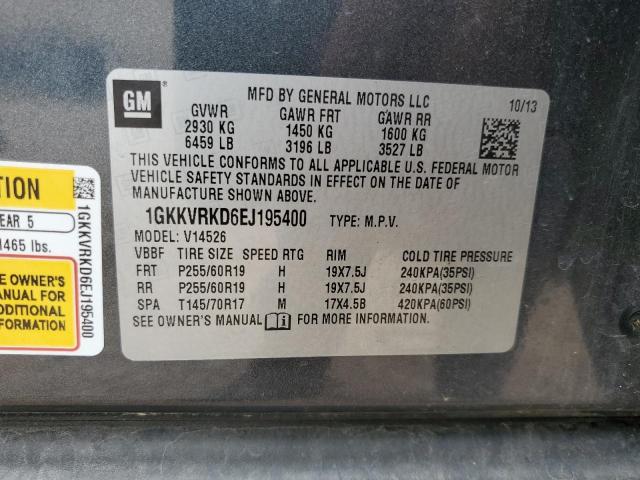 1GKKVRKD6EJ195400 GMC Acadia Slt-1