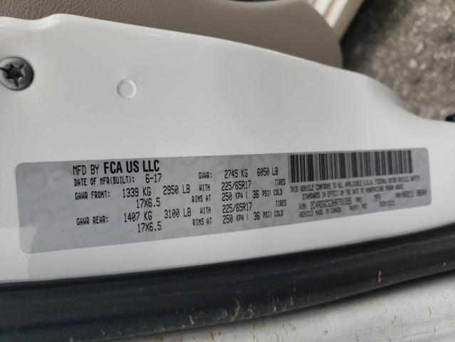 2C4RDGCG3HR791395 Dodge Grand Caravan Sxt