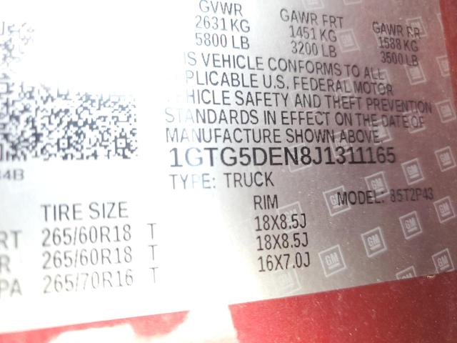 GMC CANYON SLT 2018 1GTG5DEN8J1311165 Image 12