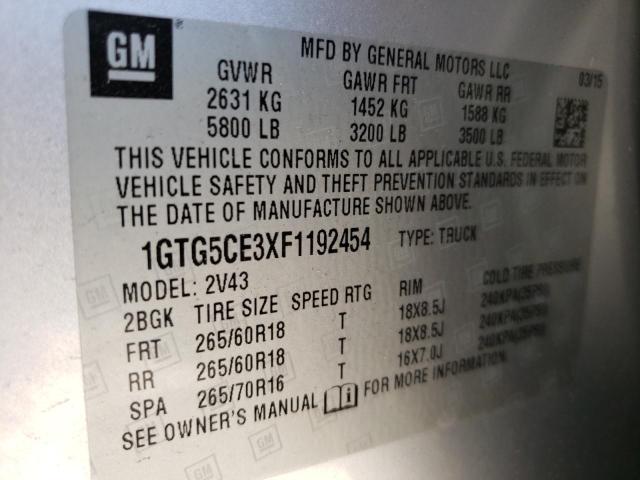1GTG5CE3XF1192454 GMC CANYON SLT