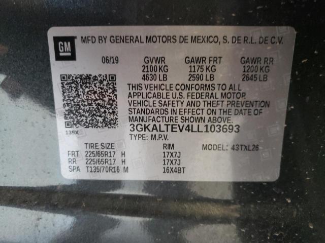 3GKALTEV4LL103693 GMC Terrain Sle