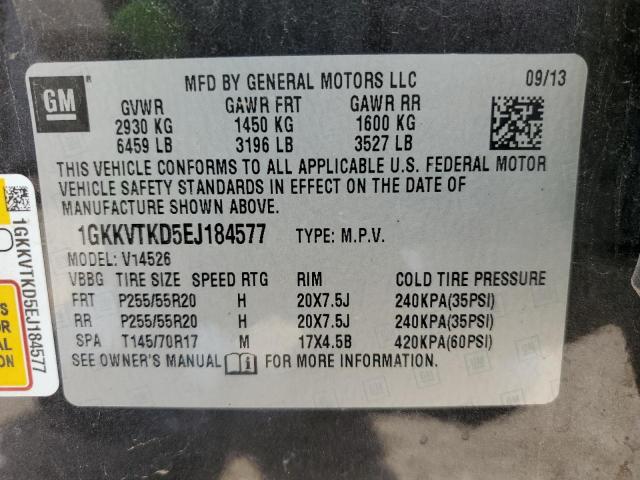 1GKKVTKD5EJ184577 GMC Acadia Denali