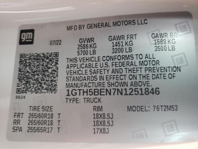 1GTH5BEN7N1251846 GMC Canyon Elevation