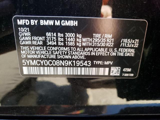 5YMCY0C08N9K19543 BMW X6 M