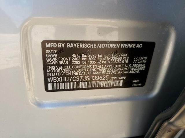 WBXHU7C37J5H39625 BMW X1 Sdrive28i