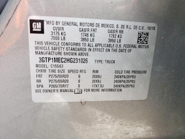 3GTP1MEC2HG231026 GMC Sierra C1500 Sle