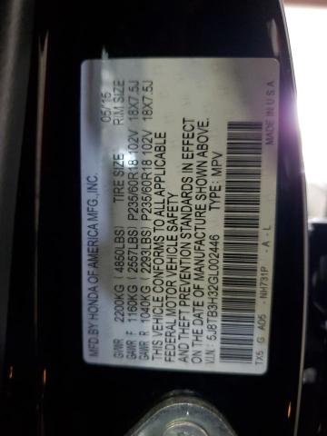 5J8TB3H32GL002446 Acura RDX