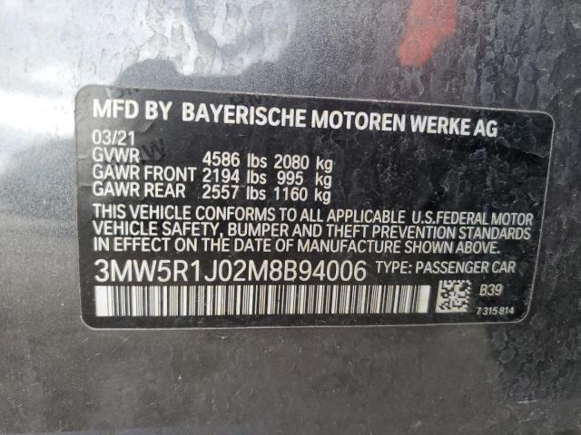 3MW5R1J02M8B94006 BMW 330I