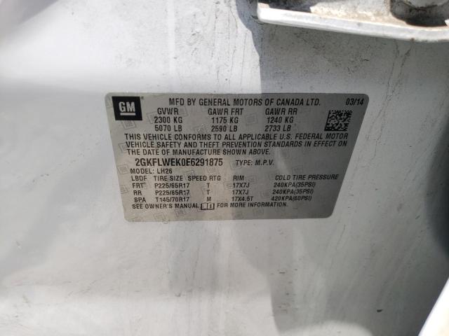 2GKFLWEK0E6291875 GMC Terrain Sle