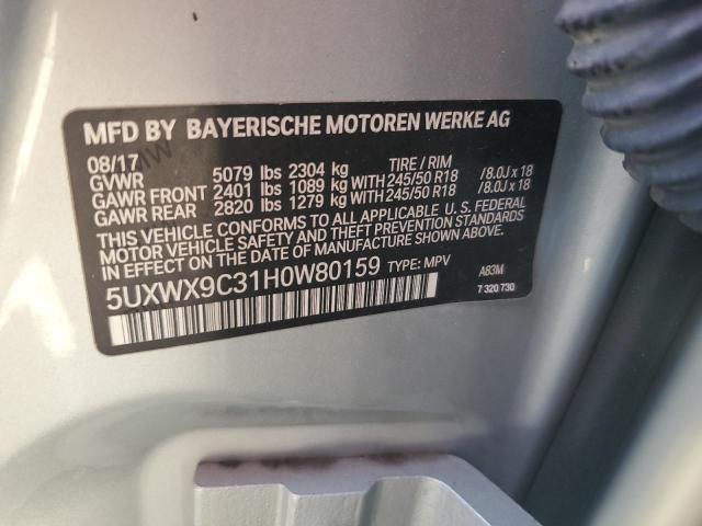 5UXWX9C31H0W80159 BMW X3 Xdrive28i