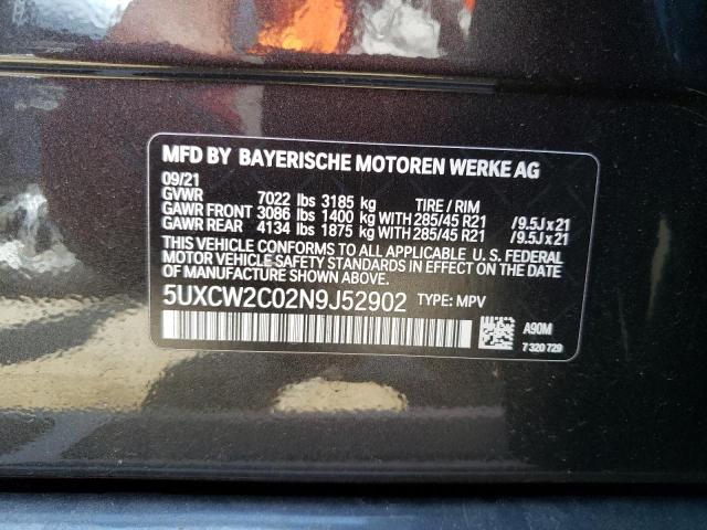 5UXCW2C02N9J52902 BMW X7 Xdrive40i