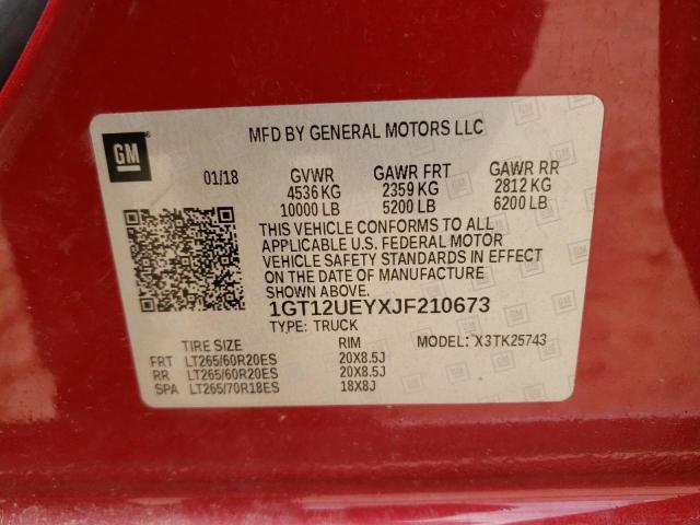1GT12UEYXJF210673 GMC Sierra K2500 Denali