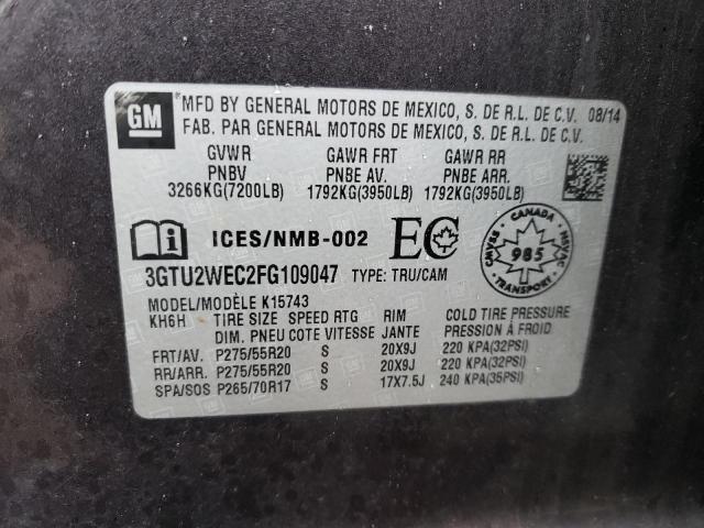 3GTU2WEC2FG109047 GMC Sierra K1500 Denali
