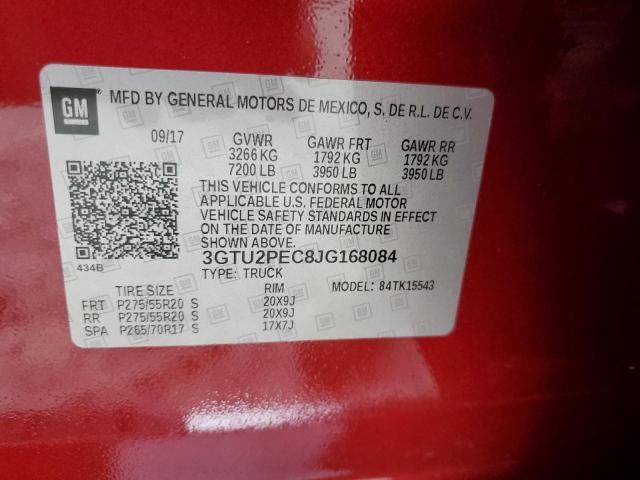 3GTU2PEC8JG168084 GMC Sierra K1500 Denali