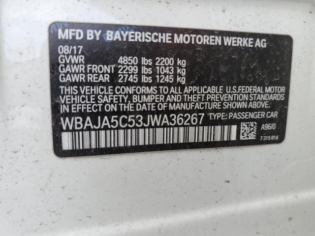 WBAJA5C53JWA36267 BMW 530 I