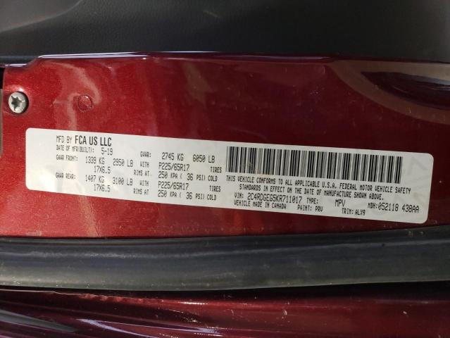 2C4RDGEG5KR711017 Dodge Grand Caravan Gt
