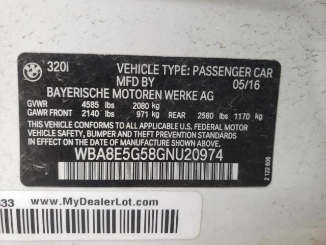 WBA8E5G58GNU20974 BMW 320 XI
