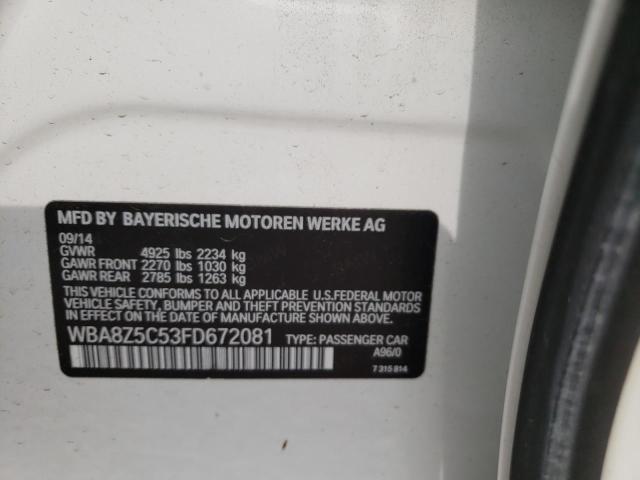 WBA8Z5C53FD672081 BMW 328 Xigt Sulev