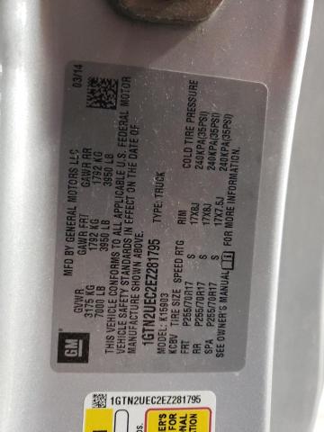 1GTN2UEC2EZ281795 GMC Sierra K1500 Sle