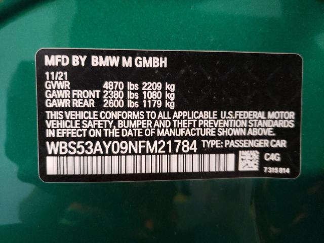 WBS53AY09NFM21784 BMW M3