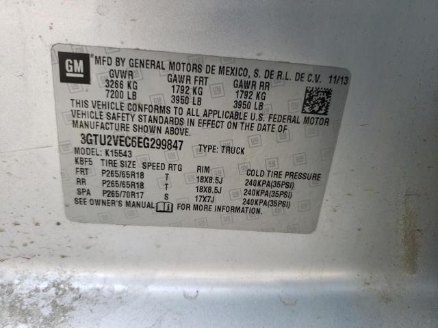 3GTU2VEC6EG299847 GMC Sierra K1500 Slt