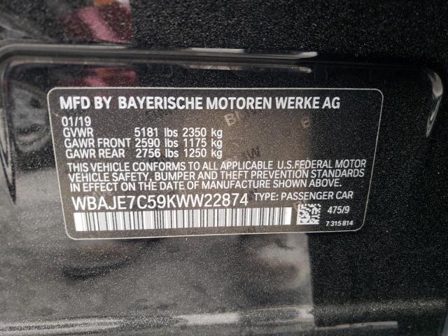 WBAJE7C59KWW22874 BMW 540 XI
