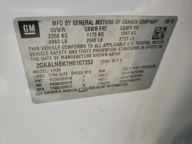 2GKALNEK7H6167353 GMC Terrain Sle