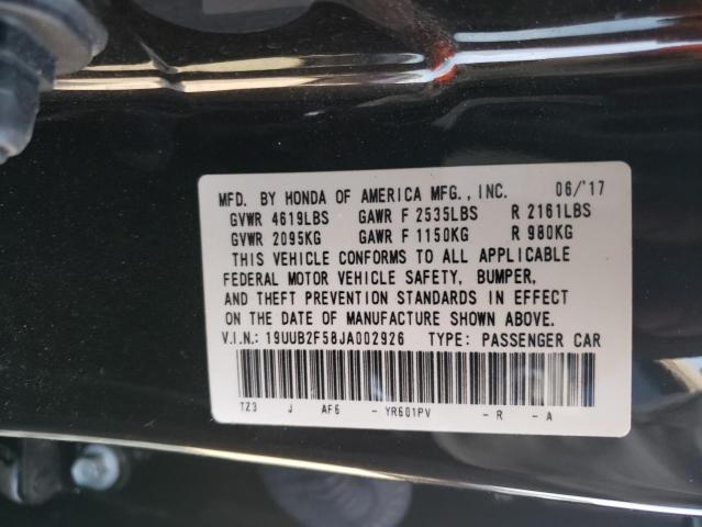 19UUB2F58JA002926 Acura TLX TECH