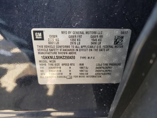1GKKNLLS8HZ290430 GMC ACADIA SLE