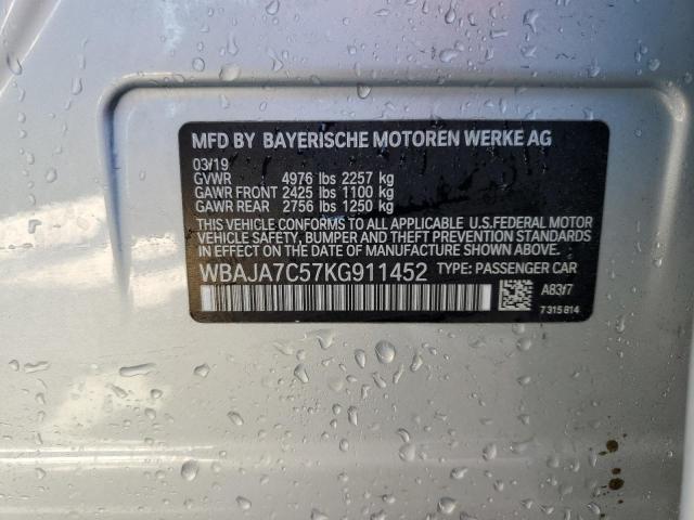 WBAJA7C57KG911452 BMW 530 XI