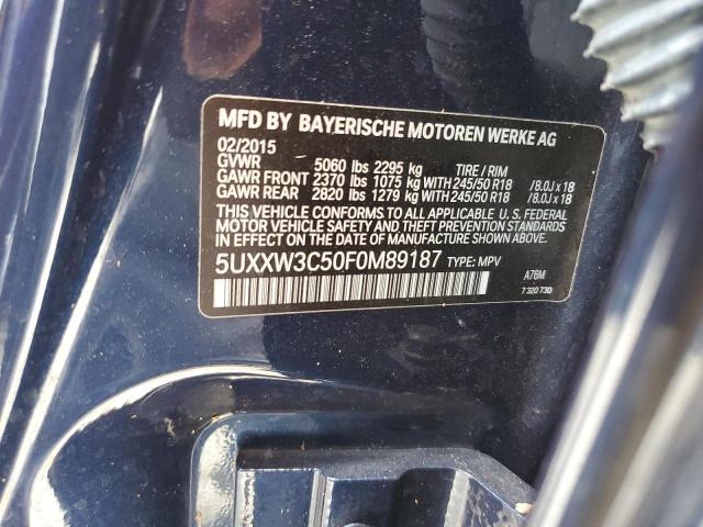 5UXXW3C50F0M89187 BMW X4 Xdrive28i