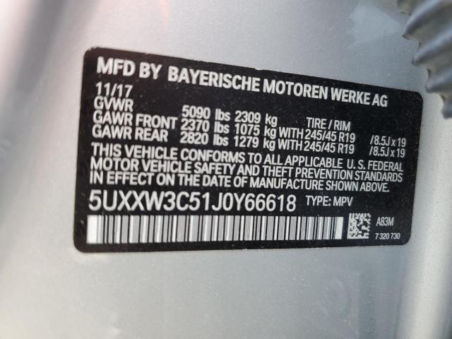 5UXXW3C51J0Y66618 BMW X4 Xdrive28i