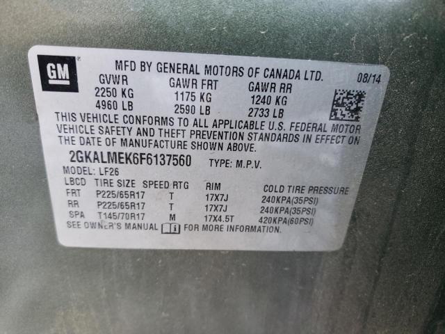 2GKALMEK6F6137560 GMC Terrain Sle
