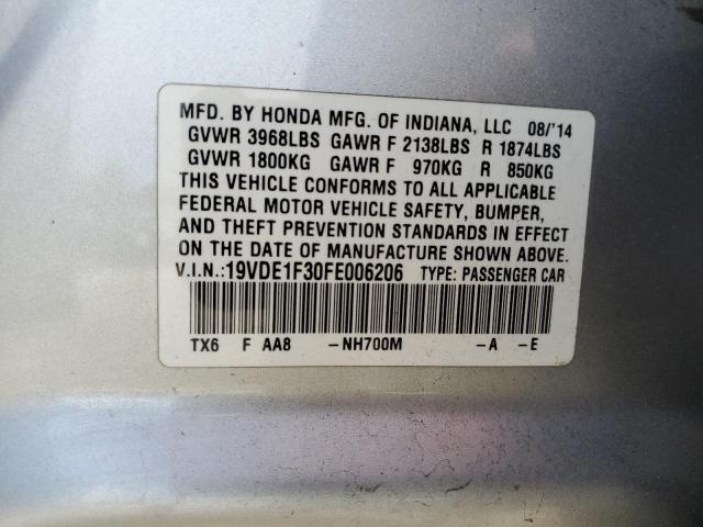 19VDE1F30FE006206 Acura ILX 20