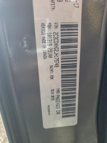 2C3CDXHG2JH175749 Dodge Charger Sxt Plus