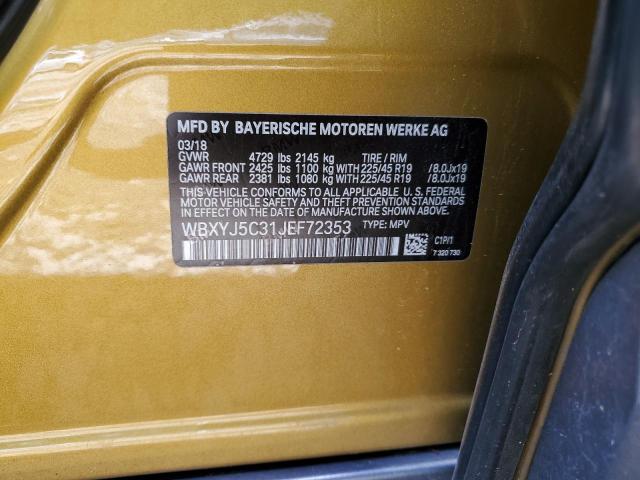 WBXYJ5C31JEF72353 BMW X2 Xdrive28i