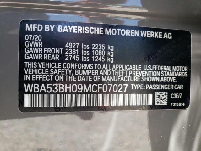 WBA53BH09MCF07027 BMW 530 I