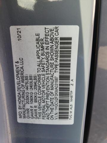 1HGCV2F3XMA031687 Honda ACCORD SPO