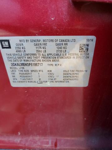 2GKALMEK5F6186717 GMC Terrain Sle