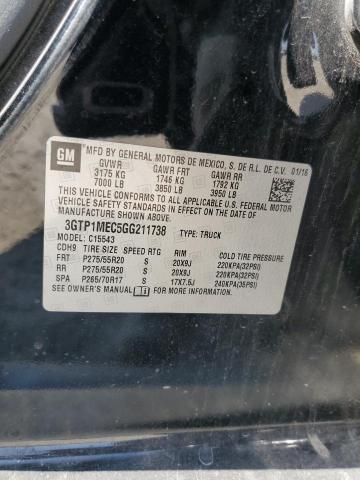 3GTP1MEC5GG211738 GMC Sierra C1500 Sle