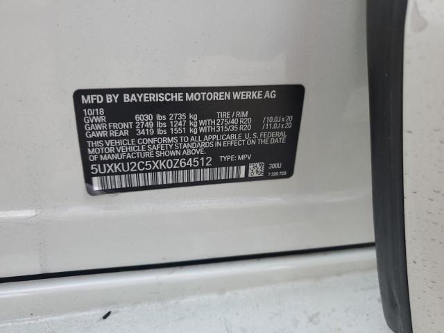 5UXKU2C5XK0Z64512 BMW X6 Xdrive35i