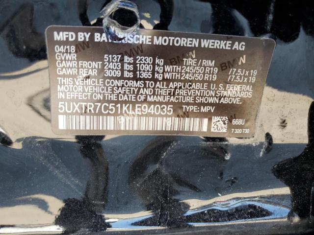 5UXTR7C51KLE94035 BMW X3 Sdrive30i