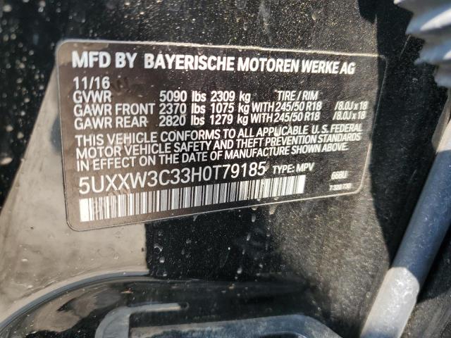 5UXXW3C33H0T79185 BMW X4 Xdrive28i
