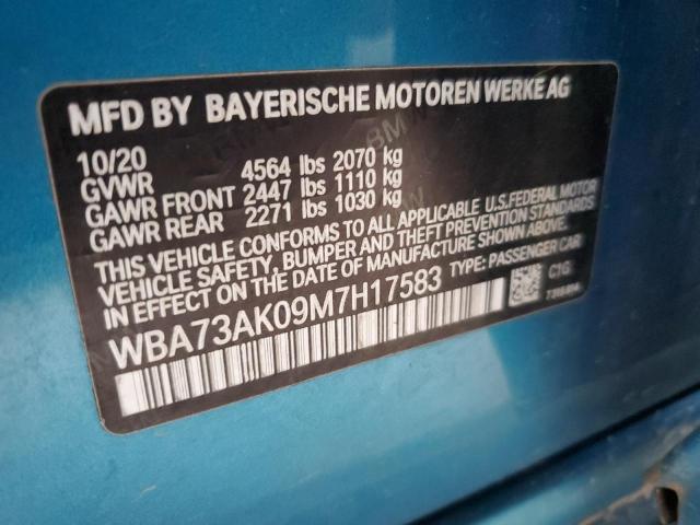 WBA73AK09M7H17583 BMW 228XI