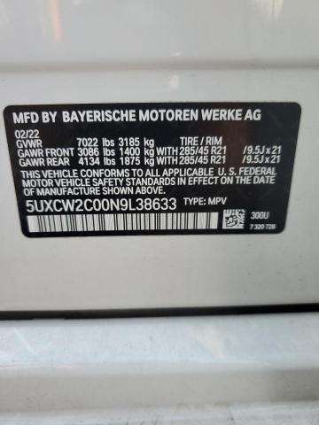 5UXCW2C00N9L38633 BMW X7 Xdrive40i