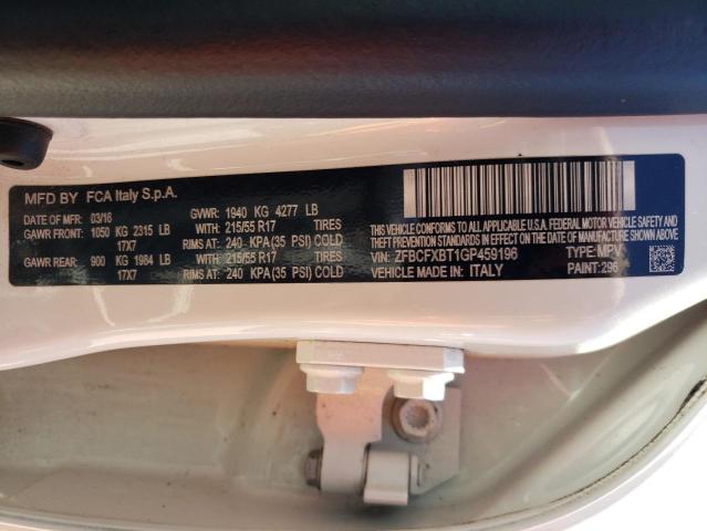 ZFBCFXBT1GP459196 Fiat 500x Easy