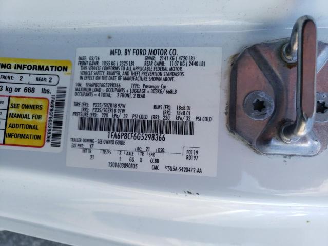 1FA6P8CF6G5298366 Ford MUSTANG GT