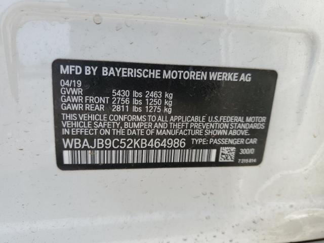 WBAJB9C52KB464986 BMW M550xi